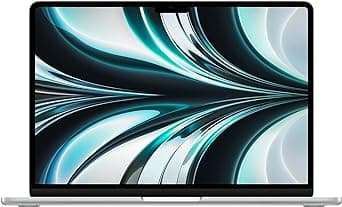 Apple 2022 MacBook Air Laptop with M2 chip: 13.6-inch Liquid Retina Display, 8GB RAM, 256GB SSD Storage, Backlit Keyboard, 1080p FaceTime HD Camera. Works with iPhone and iPad; Silver